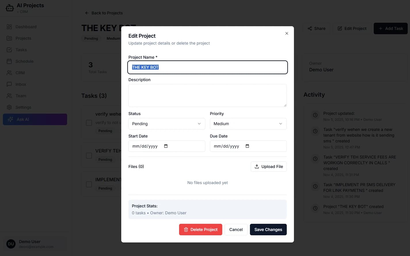 File Upload - Drag and drop interface for documents and assets